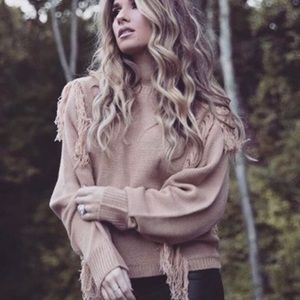 Kittenish Fringe Sweater